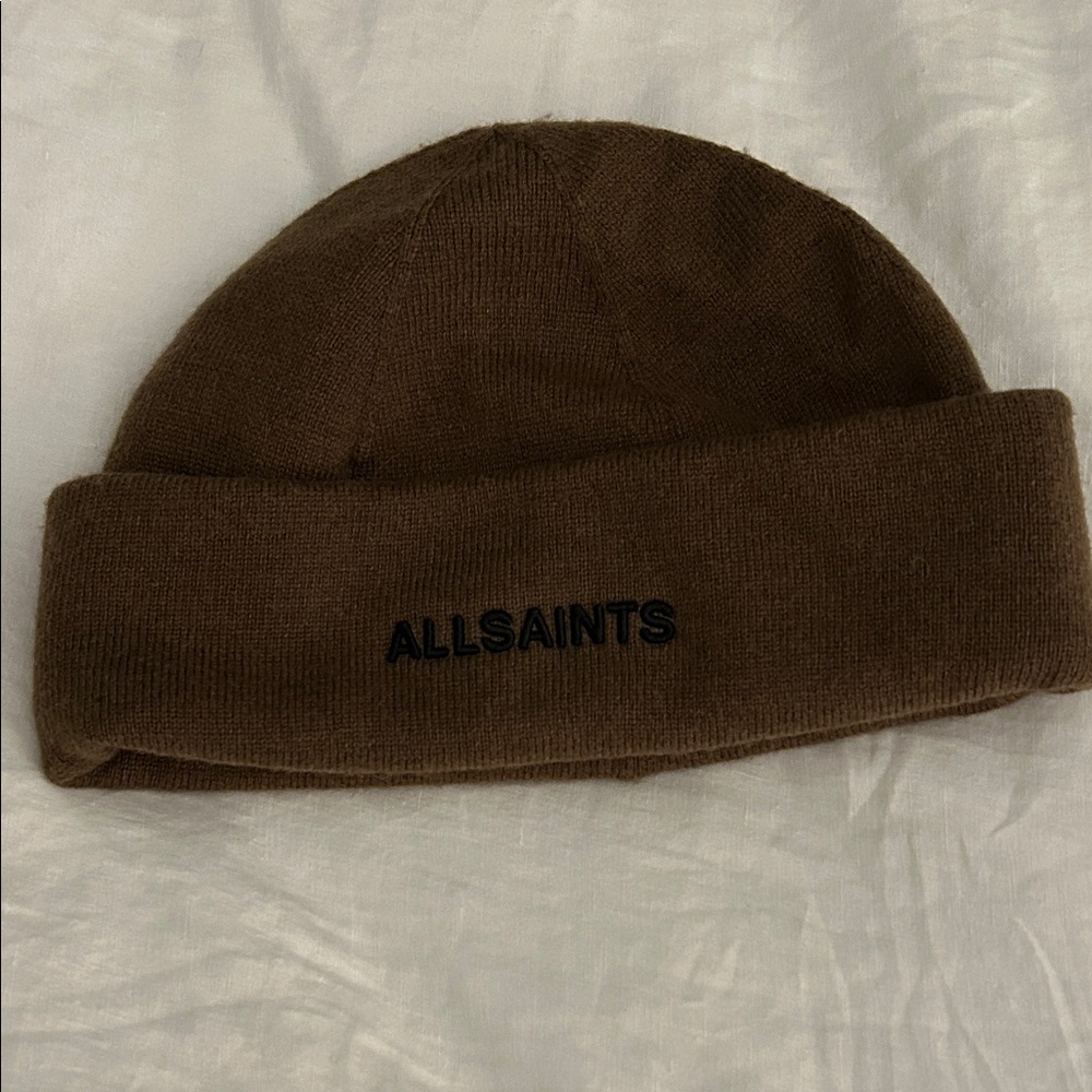 All Saints Brown Beanie